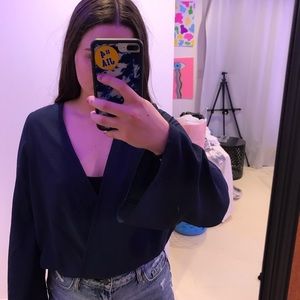 navy blouse